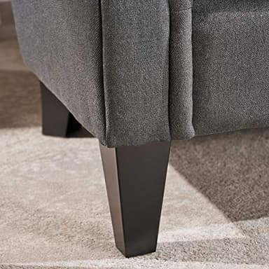 Christopher Knight Home Merritt Fabric Tufted Chair, Dark Grey - Image 8