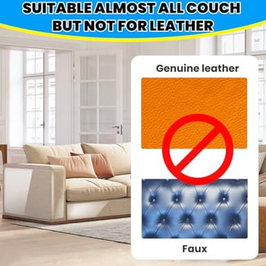 Petslucent Cat Scratch Furniture Protector: Cat Anti Scratch Tape - Door Protector from Dog Scratching - Clear Training Self Adhesive Tape for Carpet, Sofa, Couch, Door (118in x 7.9in) - Image 6