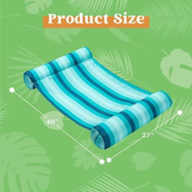 Sloosh 3 Pack 4-in-1 Inflatable Pool Floats - Hammock, Lounges, Saddle, Drifter for Pool, Lake, Beach (Cyan/Orange/Red) - Image 6