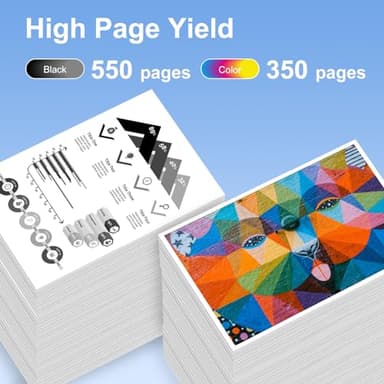 Remanufactured for 232XL Ink Cartridges Combo Pack (5Pack) Latest Upgrade Replacement for 232 XL Ink Cartridge for XP-4200 WF-2930 XP-4205 WF-2950 Printer (2*Black/Cyan/Magenta/Yellow) - Image 3