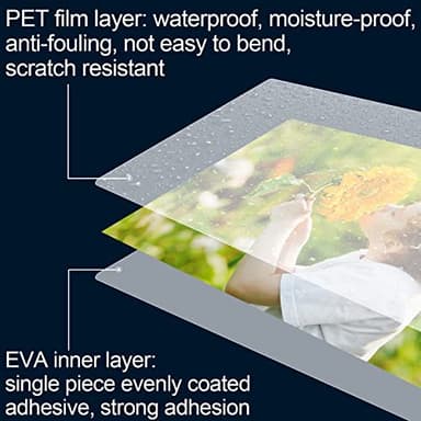 HERKKA 200 Pack Laminating Sheets, Hold 11 x 17 Inch Sheet, 3 Mil Clear Thermal Laminating Pouches 11.5 x 17.5 Inch Lamination Sheet Paper for Laminator, Round Corner - Image 5