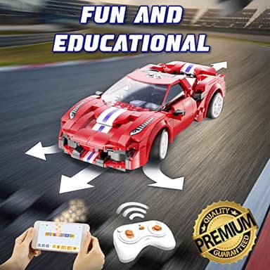 WISEPLAY STEM Toys for 7-10 Year Old Boys & Girls - 306Pcs RC Car Building Block Set - STEM Building Toys for Boys & Girls Ages 6-10 Years - Great Remote Control Car Birthday Gift for Kid - Image 3