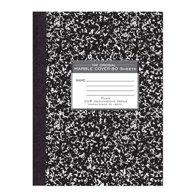 ROARING SPRING Signature Collection Composition Notebook, Hardcover, Unruled 20# Premium Plain Paper, 80 Sheets/160 Pages, 10.25" x 7.88", Made in USA - Image 1
