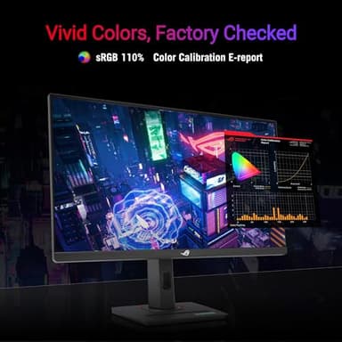 ASUS ROG Strix 24.5” 1080P USB-C HDR Gaming Monitor (XG259CS) - Full HD, 180Hz, 1ms, Fast IPS, Extreme Low Motion Blur Sync, G-SYNC Compatible, Tripod Socket, DisplayWidget, AI Gaming, 3 yr Warranty - Image 3