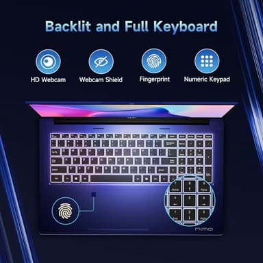NIMO 17.3" IPS FHD-Gaming-Laptop, 8 Cores AMD Ryzen 7 6800H 32GB DDR5 RAM 1TB SSD (Beat i7-12700H Up to 4.7GHz) AMD Radeon 680M GPU-Computer with 100W Type-C Backlit Keyboard Fingerprint - Image 7