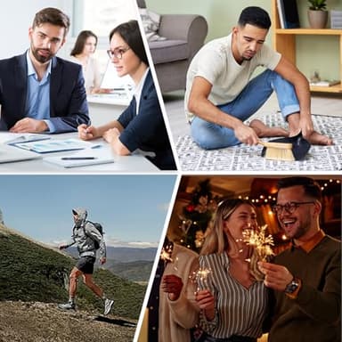 BONANGEL Mens Dress Socks Fun Funny Colorful Crazy Crew Dress Socks For Men 8-12 - Image 6