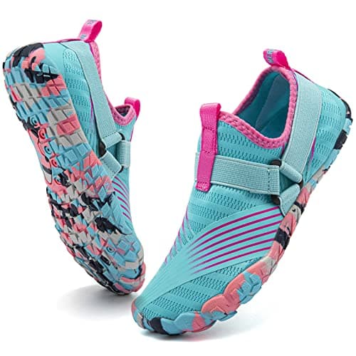 CIOR Kids Boys & Girls Water Shoes Sports Aqua Athletic Sneakers Lightweight Sport Shoes(Toddler/Little Kid/Big Kid) U121WZ559.EL-Light Blue-30 - Image 1