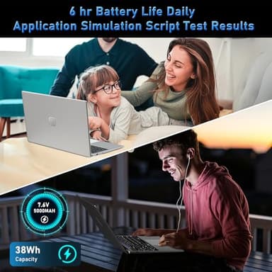 NIAKUN 15.6'' Laptop Computer, Laptops with 8GB RAM, 512GB SSD, N4000 Processor, 15.6 inch FHD 1920 * 1080 Display, WIFI5, BT4.2, Windows 11 Pro - Image 7