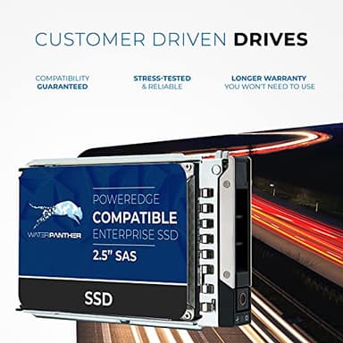 Water Panther 7.68TB SAS 12Gbps 2.5-inch x 15mm Enterprise SSD in 14G/15G/16G Tray Compatible with Dell PowerEdge Servers 0N85XX 0X8F87 R340 R640 R450 R650 C6600 NX440 T440 (Renewed) - Image 3