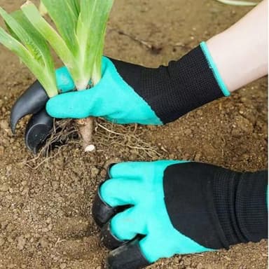 HHSZZY Gardening Gloves with Claws, Waterproof, Breathable, for Digging Planting, Puncture Resistant, Best Gifts for Women. (Green) - Image 6