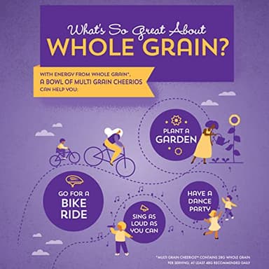 Multi Grain Cheerios, Heart Healthy Breakfast Cereal, Gluten Free, 9 oz - Image 9