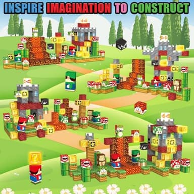 MEDMHSMA 200PCS Magnetic Blocks Building Toys, 1" Light Up Building Blocks Magnet Cubes Tiles for Toddlers Boys Girls 3+, Build Game Adventure Scenes STEM Sensory Construction Toys - Image 5