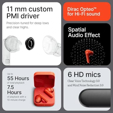 CMF Buds 2 Wireless Earbuds, 2025New Bluetooth Headphones with 48dB Hybrid ANC, Ultra Bass Technology Active Noise Cancellation Earphones, 55H Playtime, 6HD Mics, ChatGPT Integration Light Green - Image 3