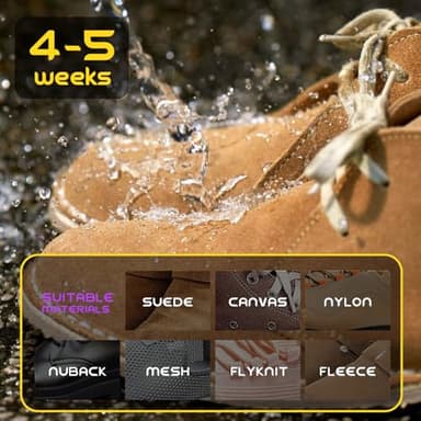 KEFPO Shoe Protector Spray Waterproof, Suede Protector Spray - Nano Protection for Sneaker, Leather, Nubuck, Canvas - Image 5