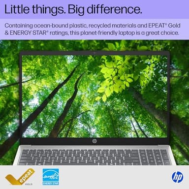 HP 15.6 inch Laptop, HD Touchscreen Display, AMD Ryzen 3 7320U, 8 GB RAM, 256 GB SSD, AMD Radeon Graphics, Windows 11 Home, Natural Silver, 15-fc0399nr - Image 6