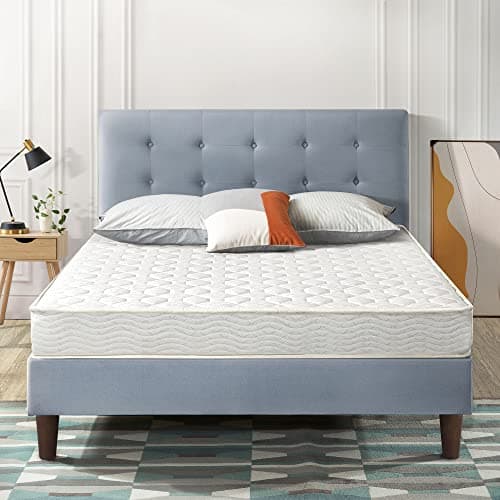 Best Price Mattress 8 Inch Tight Top Innerspring Hybrid Mattress - Comfort Foam Top with Bonnell Spring Base, Full White - Image 1