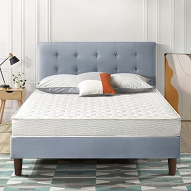 Best Price Mattress 8 Inch Tight Top Innerspring Hybrid Mattress - Comfort Foam Top with Bonnell Spring Base, Full White - Image 1