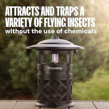 Dynatrap DT2030SR Fly Traps Outdoor - Mosquito & Flying Insect Killer for 1 Acre – Kills Mosquitoes, Flies, Gnats, Wasps - Bug Zapper Alternative - Black - Image 3