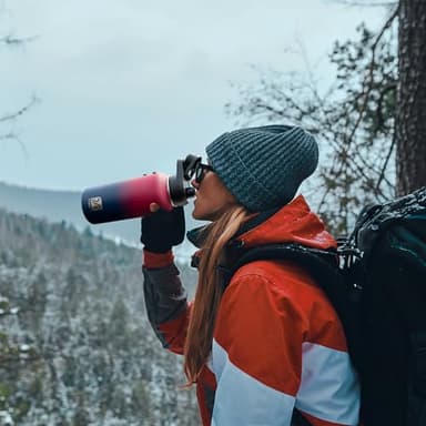 DYSANKY Insulated Water Bottle | Thickened Stainless Steel Vacuum Metal | Portable Sports Water Jug for Gym and Hiking with Straw, Carrier Bag, Handle Strap | BPA-Free 32 oz - Image 4