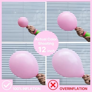 PartyWoo Light Pink Balloons 123 pcs Different Sizes of 18 12 10 5 Inch Pastel Baby Pale Pink Balloon Arch Kit Garland for Baby Shower Valentine's Day Princess Birthday Party Decorations Pink-Q05 - Image 4