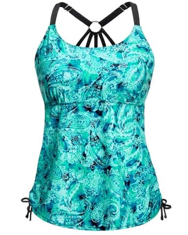 Holipick Womens Tankini Swim Top Only Tankini Bathing Suit Tops No Bottom - Image 1
