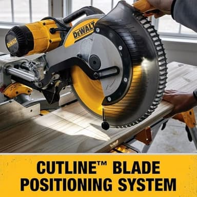 DEWALT Miter Saw, 12-inch Double Bevel Sliding Compound Miter Saw with XPS LED Shadow Light System, Includes Blade Wrench, Material Clamp and Dust Bag (DWS780 - Image 8