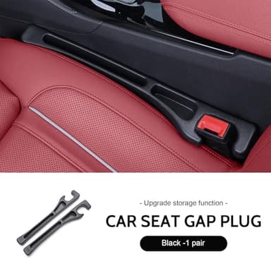 MAIYUE 2PCS No Drop Seat Guard,2025 New Car Seat Side Gap Filler Organizer, Drop Seat Guards for Cars (Black 2Pcs) - Image 6