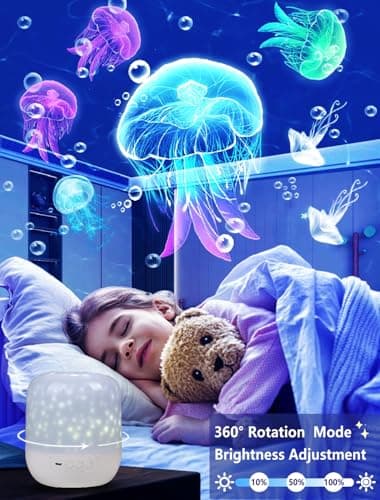 21 Sets of Films, Projector Night Light for Kids, Light Projector for Kids Room, Ceiling, Star Galaxy Projector with 360° Rotation Dimmable for Baby Girls, Birthday, Christmas, Nursery, Room Decor - Image 3