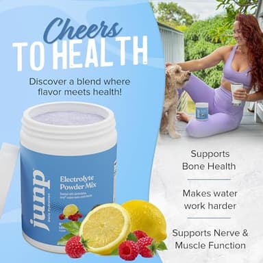 JUNP Electrolytes Powder No Sugar No Carbs – Berry Lemonade Keto Electrolyte Drink Mix - Potassium & Salt Hydration Powder Electrolytes - Zero Calorie Sugar Free Electrolyte Powder, 90 Servings - Image 3