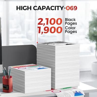 069 Toner Cartridge Set: MF753Cdw Toner Replacement for Canon 069 Toner Cartridge Set 069H Work with Canon Color ImageCLASS MF753Cdw MF751Cdw MF752Cdw | for Canon Toner 069 069H Ink Cartridges 4 Pack - Image 3