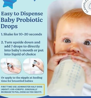 LOVEBUG Baby Probiotic Drops 0-12 Months - Organic Probiotics for Babies & Newborns, Supports Baby Gas, Colic, Diarrhea and Infant Constipation Relief, Sugar-Free, Tasteless Liquid, 10ml - Image 4