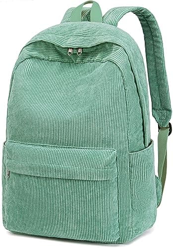 School Backpack for Teens Large Corduroy Bookbag Lightweight 15.6 inch Laptop Bag for Girls Women Casual High School College - Image 1