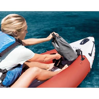Intex 68309EP Excursion Pro K2 Inflatable Kayak Set: Includes Deluxe 86in Kayak Paddles and High-Output Pump – SuperTough PVC – Adjustable Bucket Seat – 2-Person – 400lb Weight Capacity - Image 7