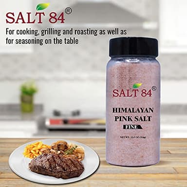 SALT 84 Himalayan Pink Salt, Fine Salt Plastic Shaker - 12.49 Ounce - Image 11