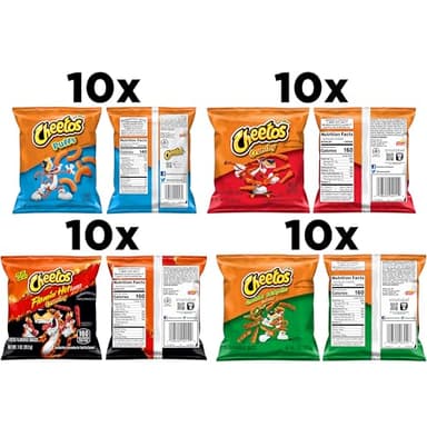 Cheetos Cheese Flavored Snacks, Variety Pack, (Pack of 40) - Image 3
