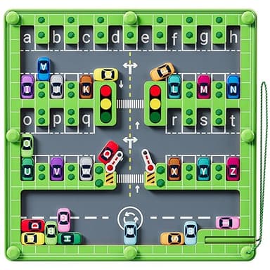 zhiwuzhu Magnetic Alphabet Maze,Montessori Toys,Alphabet Puzzle Toddler Toys for Ages 2-4,Sensory Toys Fine Motor Skills,Birthday Gifts for Kids - Image 1