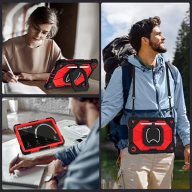 Auizotl Case for Galaxy Tab A9 Plus Case 11 Inch with Screen Protector/Rotating Stand/Pen Holder,Military Grade Shockproof Cover for Samsung Galaxy A9+/A9 Plus Tablet Case (SM-X210/X216/X218) - Image 6