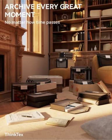 ThinkTex Plastic Expanding File Folder, Transparent envelopes with Snap Closure, No Dividers, Large Capacity, Fit Letter/A4 Size - 5 Packs - Image 7