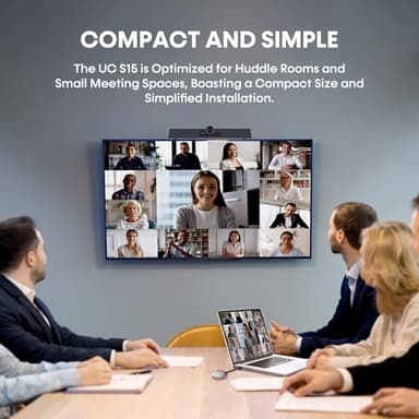 Enther & MAXHUB Video Conference Camera,4K Smart All-in-One Webcam, Microphone and Speaker,120°Wide-Angle,Automatic Speaker Focus,Smart Video&Audio Conferencing System for Small&Huddle Meeting Rooms - Image 10