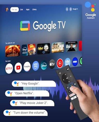 4K Support Android TV 10.0 Projector 5G WiFi Bluetooth Native 1080P, CIBEST Full-Sealed Optical Engine Home Movie FHD Projector with Netflix/Prime Video Built-in, 8000+ Apps, Autofocus, Stereo Sound - Image 2