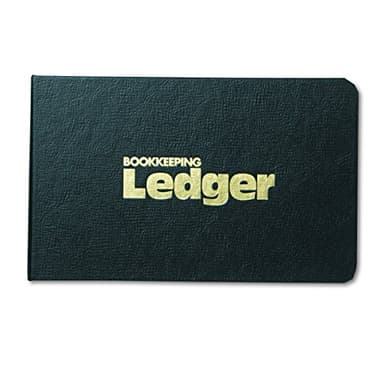 Rediform 63453 1" 4-Ring Ledger Binder with 100 Mini-Ledger Sheets and A-Z Index, 5" x 8.5" (Black) - Image 3