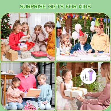 Ashfly Microscope for Kids 200x Zoom 2-Inch HD Kids Microscope Camera - STEM Learning Kit | Portable Science Tool | Perfect for Ages 3-12 Girls | Purple - Image 7