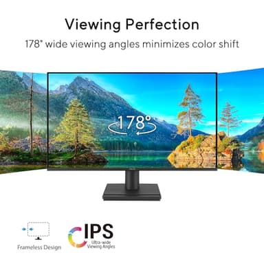 ASUS 24” (23.8-inch viewable) 1080P VA249HG Eye Care Monitor – IPS, Full HD, 99% sRGB, Frameless, 120Hz, Adaptive-Sync, 1ms, HDMI, VGA, Low Blue Light, Flicker Free, Wall Mountable, 3 yr Warranty - Image 2