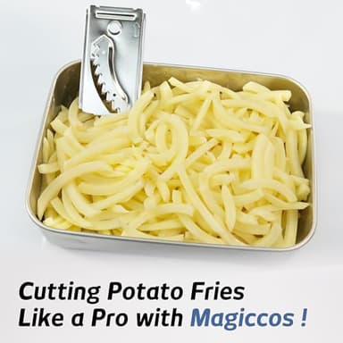 Magiccos 14-Cup French-Fry-Cutter Storage-Drawer Food-Processor - XL Bowl, Large Chute & Storage Drawer, Slicing & Shredding, Chopping & Mixing, For Fries, Cheese, Meat & Veggie Prep, For Home Kitchen - Image 9