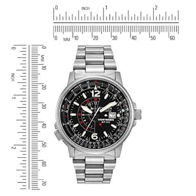Citizen Men's Eco-Drive Promaster Air Nighthawk Pilot Stainless Steel Watch, Luminous, Black Dial, 42mm (Model: BJ7000-52E) - Image 5