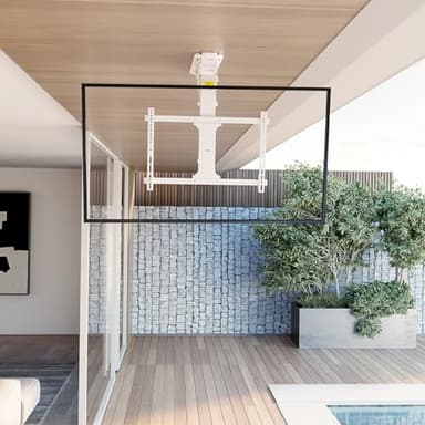 VIVO Electric Ceiling TV Mount for 32 to 70 inch Screens, Large Flip Down Motorized Pitched Roof VESA Mount, App and Voice Control, White, MOUNT-E-FD70W - Image 9