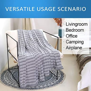 Ailemei Direct Cooling Throw Blanket for Hot Sleepers,Double Sided Cold Effect, Lightweight Breathable Summer Bed Blanket for Couch, Transfer Heat to Keep Body Cool Night Sweats,50"x70" - Image 7