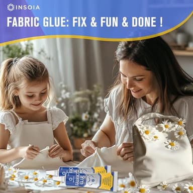 Fabric Glue Permanent, 15MLx2 Food-Grade Clothing Glue, Odor-Free, Dries Clear, Washable Fabric Adhesive for Rhinestones,Patches,Clothes,Denim,Leather,Polyester,Fabrics,Doll Repair,Flannel,Cotton - Image 9
