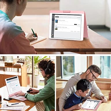 BABG iPad 9th Generation Case with Keyboard,360° Rotatable,Touchpad,Backlit Keyboard with Pencil Holder for 10.2 inch iPad 9th Gen 2021/ 8th Gen 2020/7th Gen 2019 and iPad Air 3/Pro 10.5"-Rose Gold - Image 8