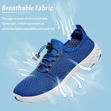 ATHMILE Water Shoes for Men Women Barefoot Hiking Swim River Shoes Adult Lake Pool Aqua Socks Beach Quick Dry for Hiking Surfing Kayaking Sport Accessories Camping Must Haves - Image 2